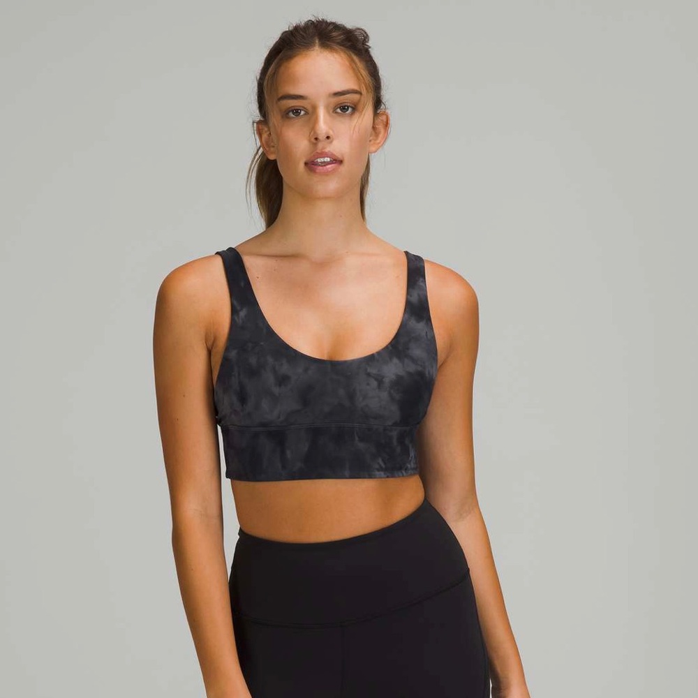 lululemon align reversible bra in diamond dye pitch/graphite grey